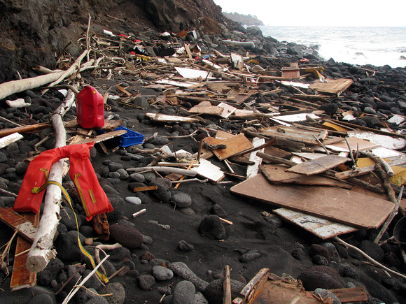 Boat Wreckage Near Honokane Nui