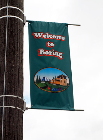 Boring Welcome Sign